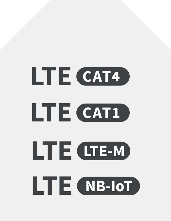 LTE CAT1, LTE-M, LTE NB-IoT
